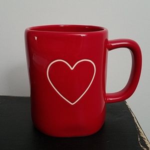 Rae Dunn Red heart coffee mug